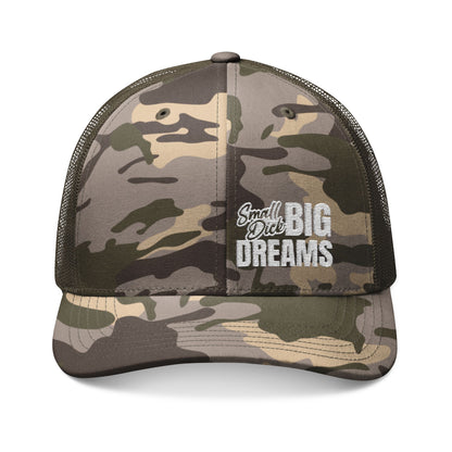 Small D Big Dreams Camouflage Trucker Hat (Embroidery)