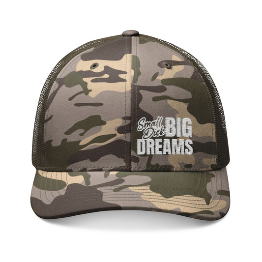 Small D Big Dreams Camouflage Trucker Hat (Embroidery)