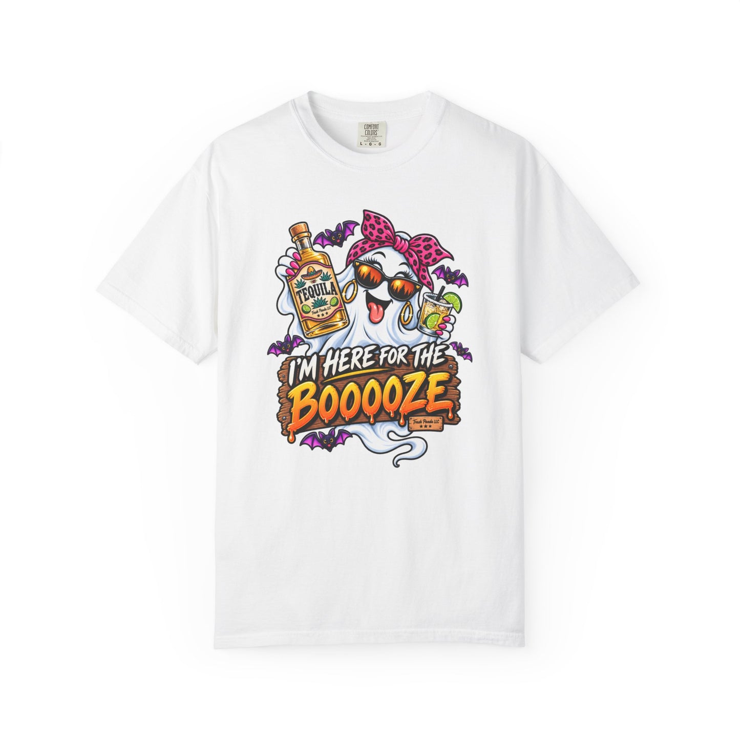 Here For The Booooze Tequila (Ladies) Comfort Colors T-shirt