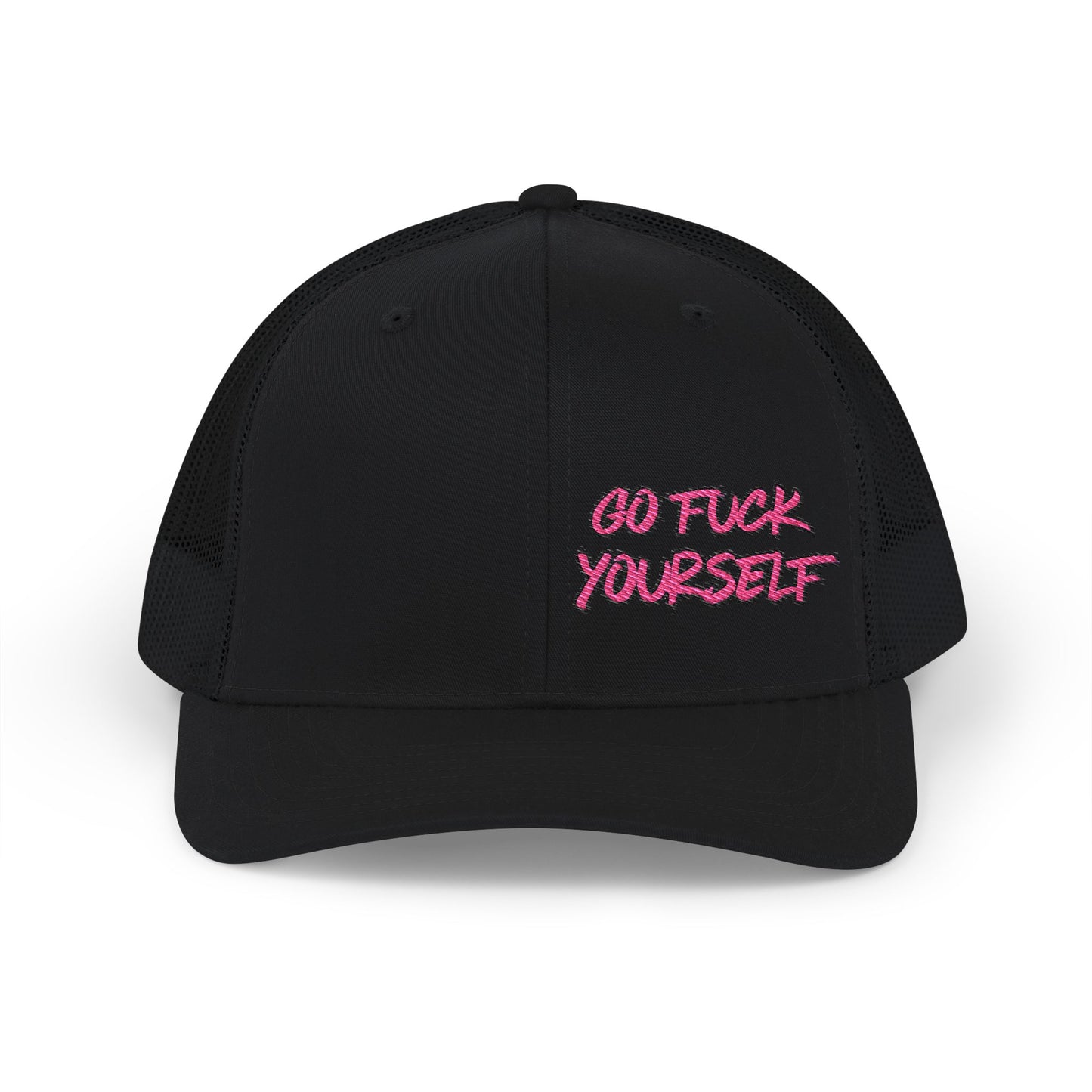 Go F Yourself (PINK) Richardson 112 Snapback Trucker Cap