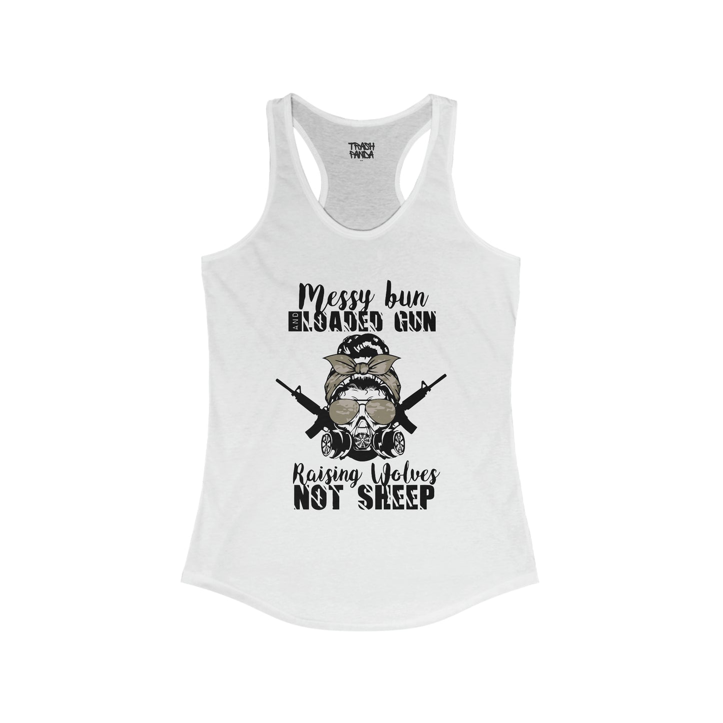 Messy Bun & Loaded G*n Women's Ideal Racerback Tank