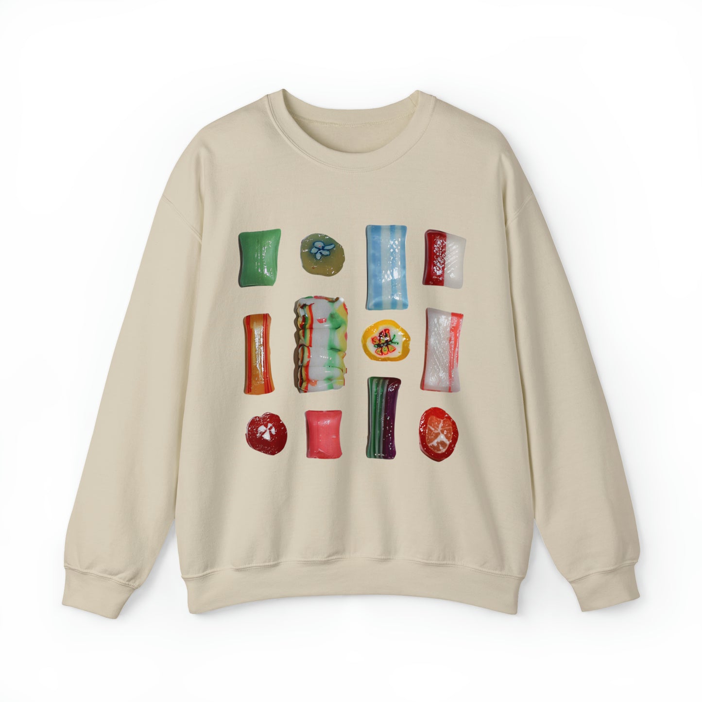 Christmas Candy Sweatshirt Unisex Heavy Blend™ Crewneck Sweatshirt