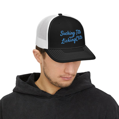 Sucking Ts and Licking Cs (Blue Thread) Richardson 112 Snapback Trucker Cap