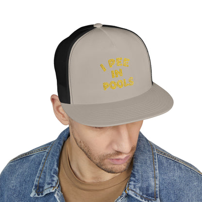 Pee In Pools 5 Panel Trucker Cap (Embroidery)
