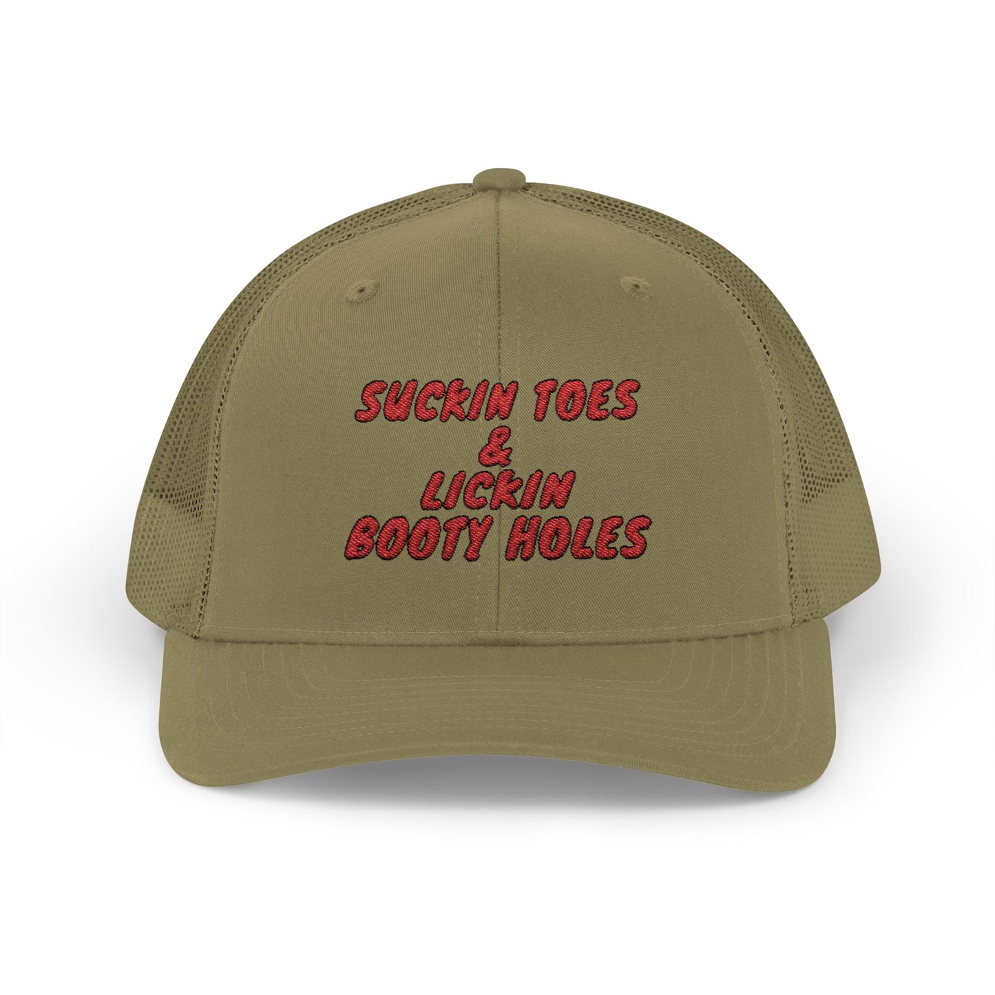Suckin Toes & Lickin Booty Holes Richardson 112 Snapback Trucker Cap