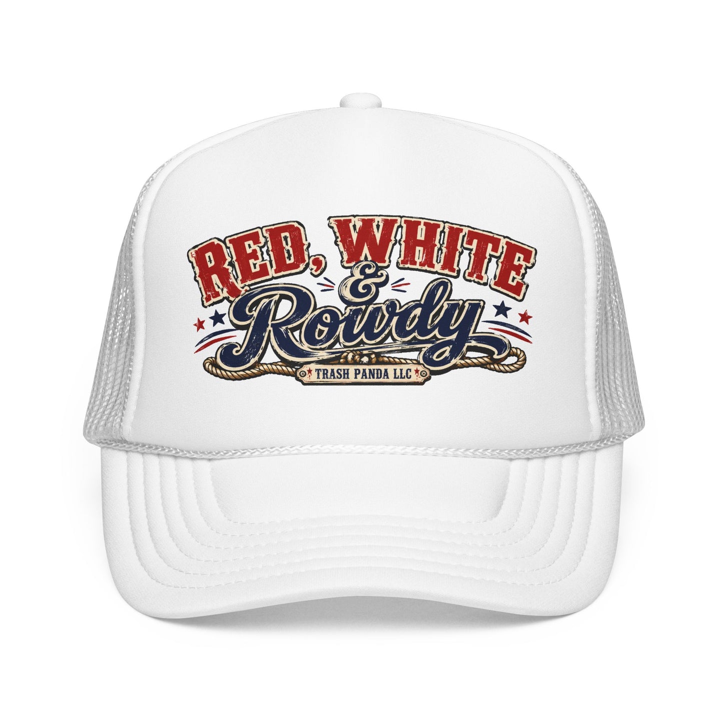 Red White & Rowdy Foam Trucker Hat (Printed)