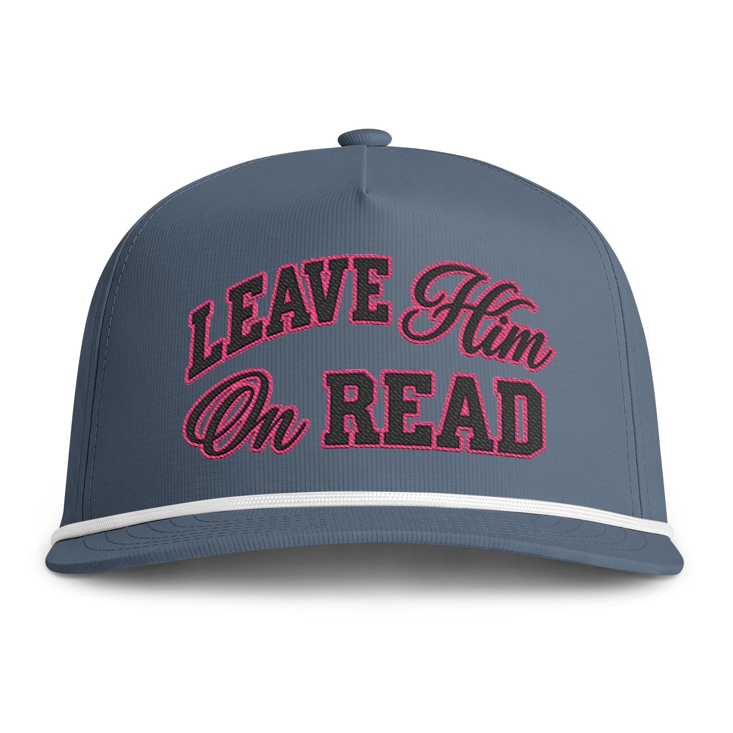 Leave Him On Read Sunwashed Rope Cap (Embroidery)