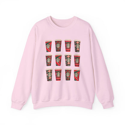 2023 Starbucks Christmas Sweatshirt Unisex Heavy Blend™ Crewneck Sweatshirt