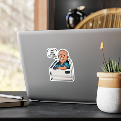 No Static Kiss-Cut Vinyl Decals