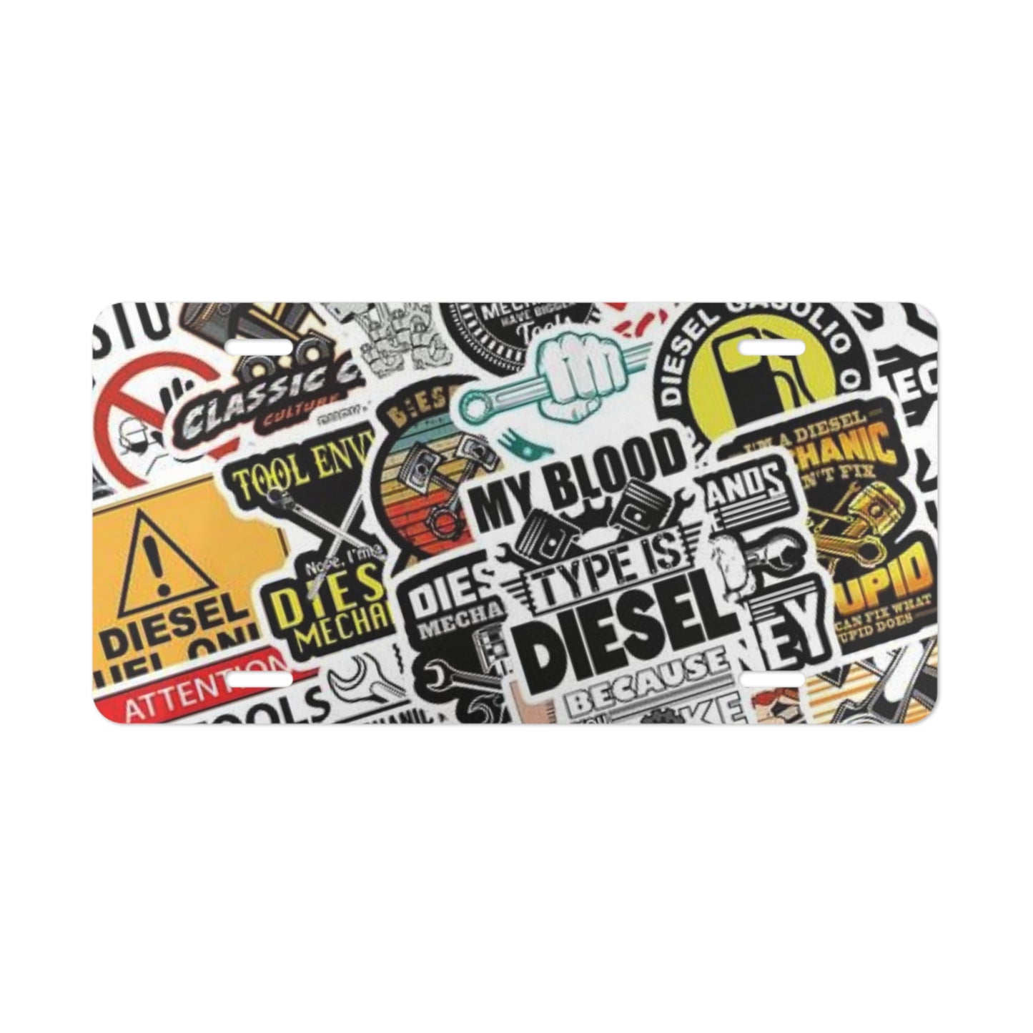 Sticker Bomb Diesel 3 Vanity Plate