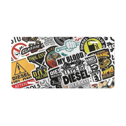 Sticker Bomb Diesel 3 Vanity Plate