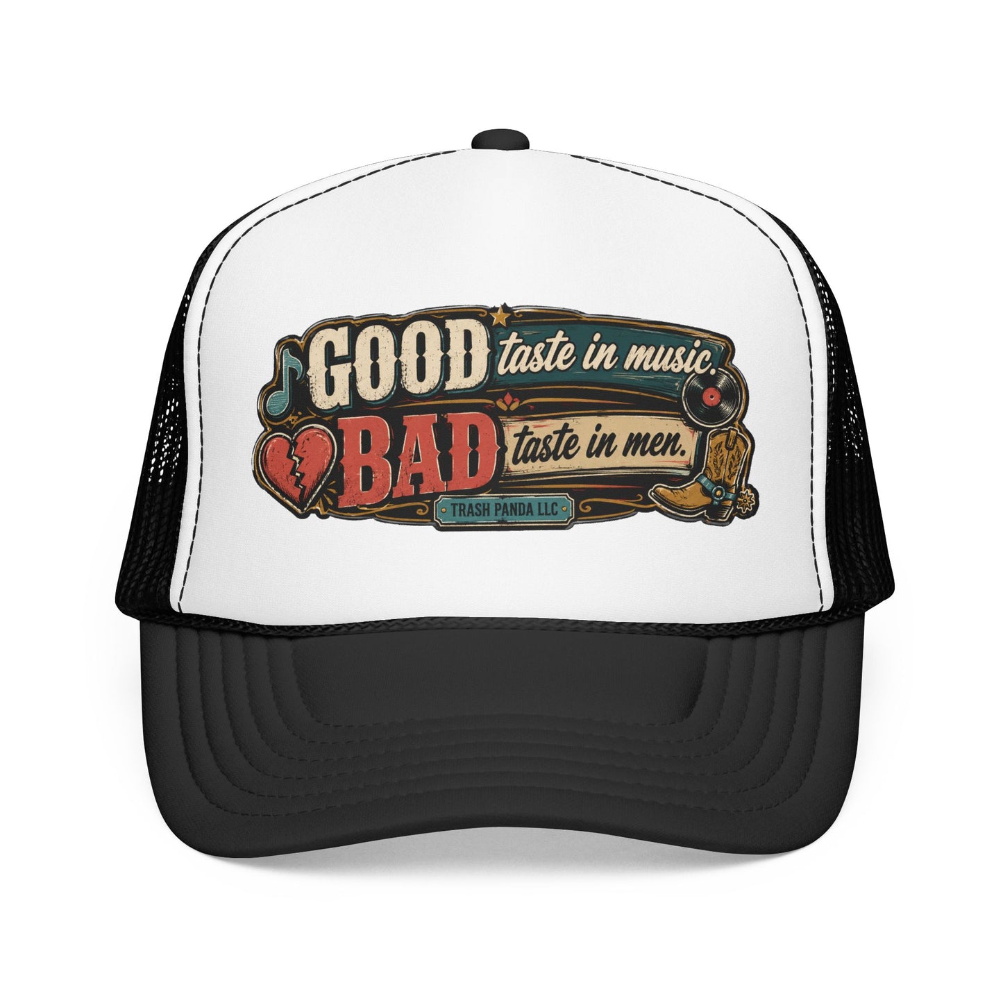 Good Taste In Music Foam Trucker Hat (Printed)