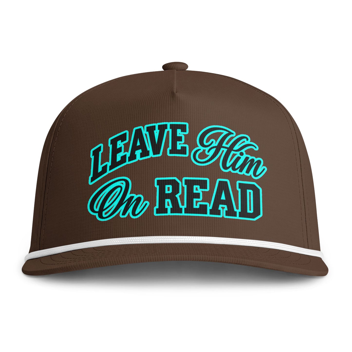 Leave Him On Read Sunwashed Rope Cap (Printed)