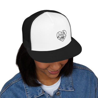 F*CK OFF Heart (Ladies) 5 Panel Trucker Cap (Embroidery)