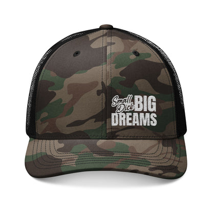 Small D Big Dreams Camouflage Trucker Hat (Embroidery)