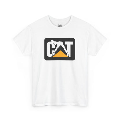 CAT Girl Logo Front Unisex Heavy Cotton Tee