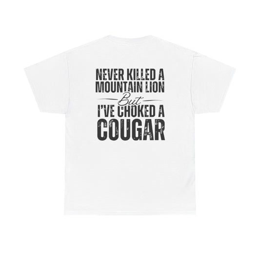 Choked A Cougar Unisex Heavy Cotton Tee