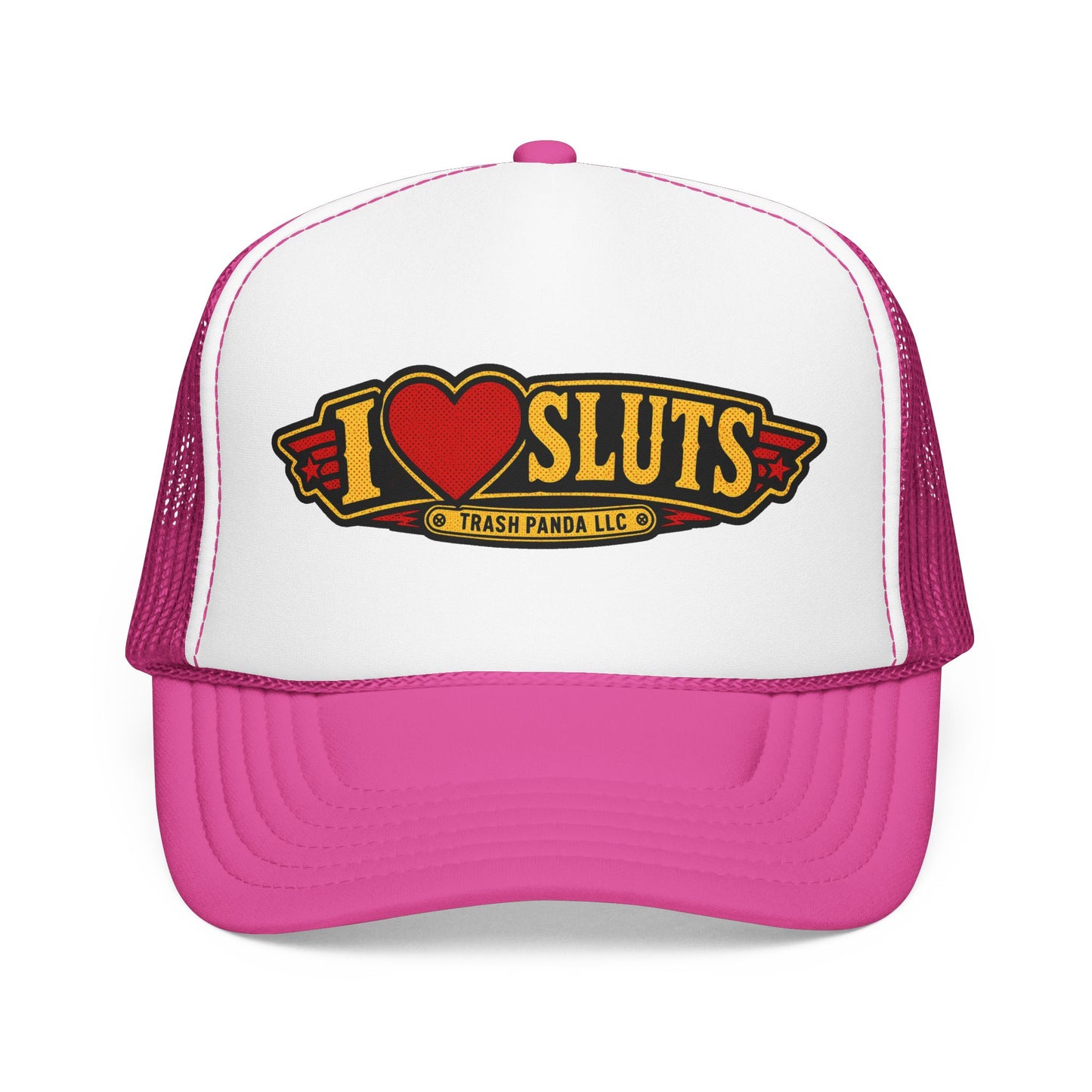 I Heart Sl*ts Foam Trucker Hat (Printed)