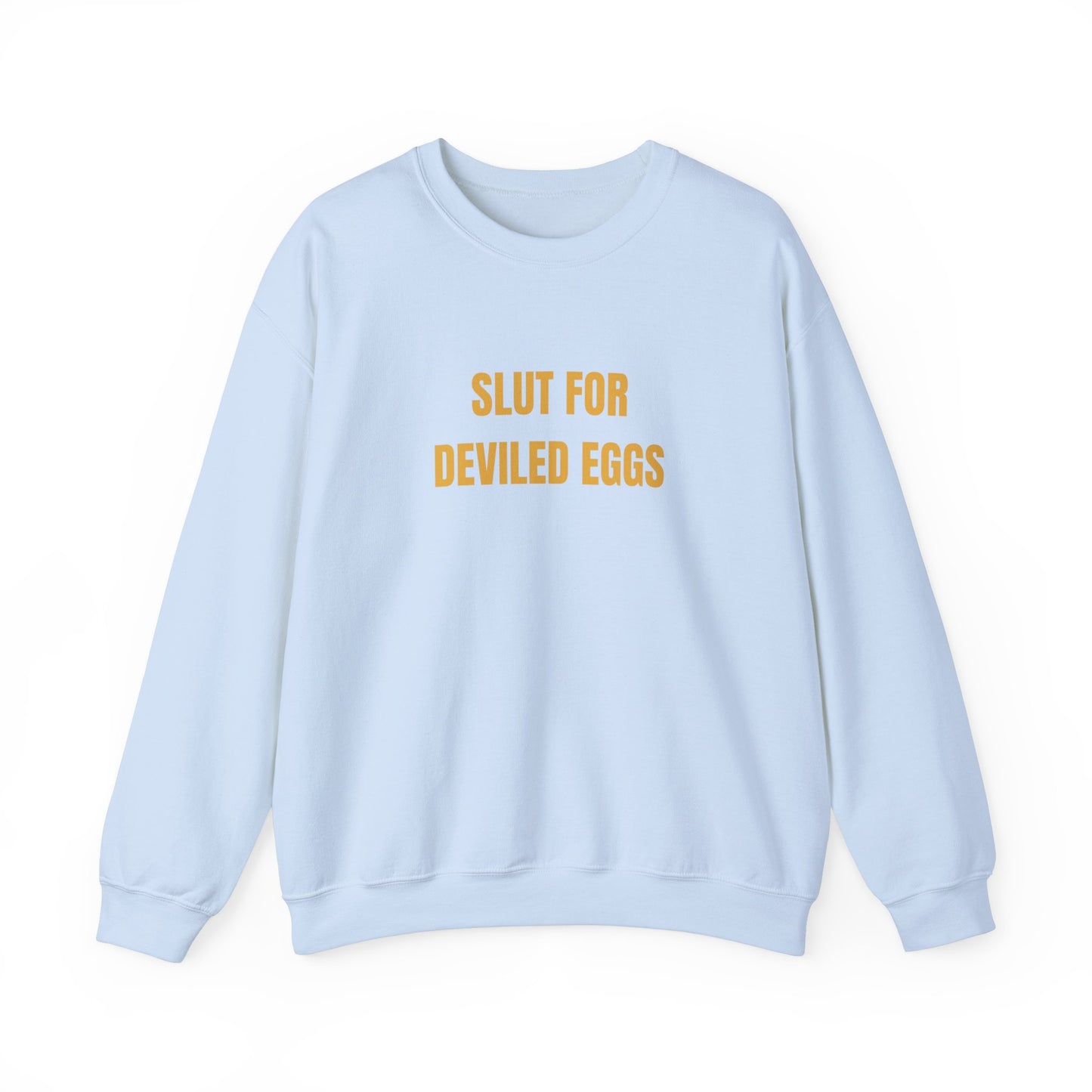 Sl*t For Deviled Eggs Sweatshirt Unisex Heavy Blend™ Crewneck Sweatshirt