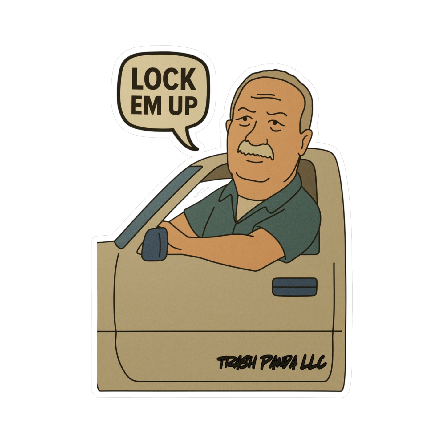 Lock Em Up King Hill Vinyl Decals