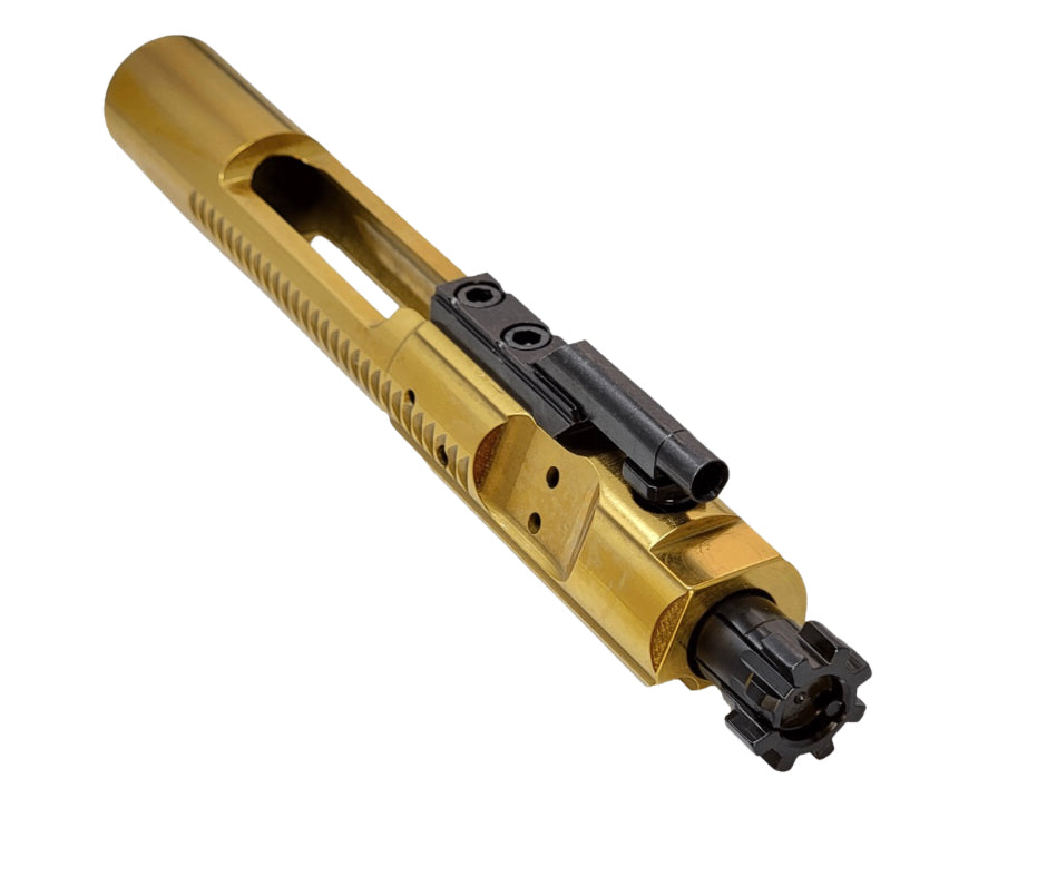 High Polished Titanium Nitride (TiN) 5.56 AR-15 Bolt Carrier Group
